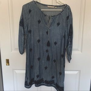 Soft Surroundings Embroidered Dress